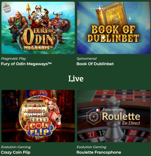 jeux casino Dublinbet